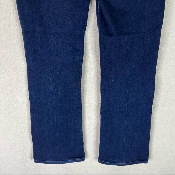 Paige Jeans Women’s 27 Blue Dark Wash Manhattan Bootcut Denim Stretch Pockets - Picture 9 of 11